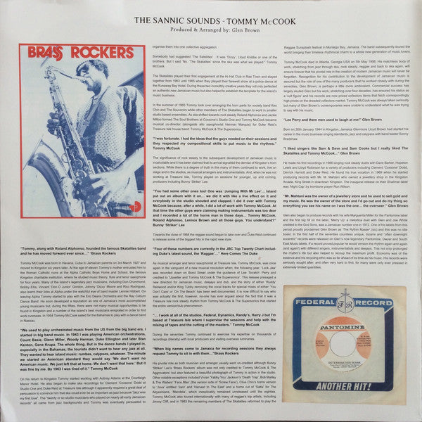 Tommy McCook : The Sannic Sounds (LP, Album)