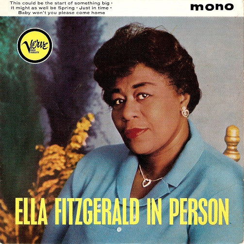 Ella Fitzgerald : Ella Fitzgerald In Person (7", EP)