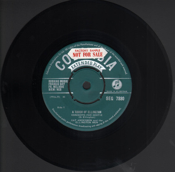 Cat Anderson And The Duke's Men : A Touch Of Ellington (7", EP)