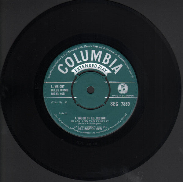 Cat Anderson And The Duke's Men : A Touch Of Ellington (7", EP)