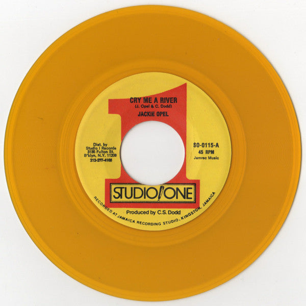 Jackie Opel : Cry Me A River / Eternal Love (7", Single, RP, Yel)