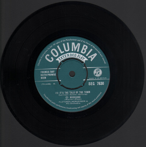 Fletcher Henderson And His Orchestra : "Jazz Gems" (7", EP)