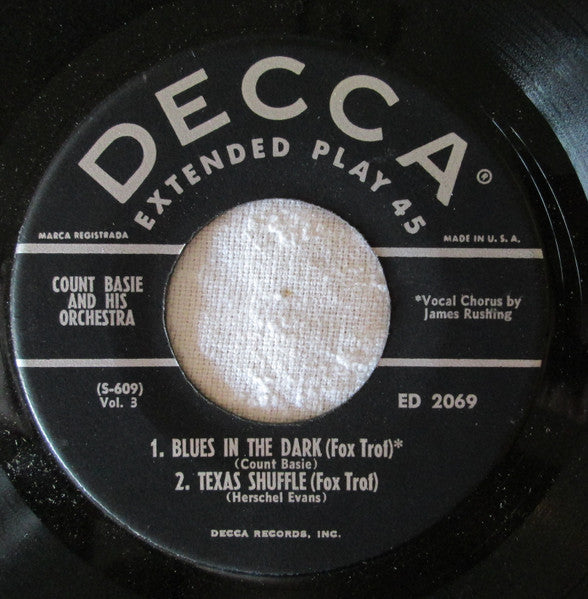 Count Basie Orchestra : Count Basie And His Orchestra Vol. 3 (7", EP)