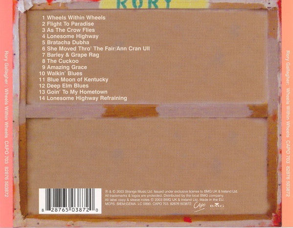 Rory Gallagher : Wheels Within Wheels (CD, Album)