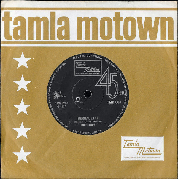Four Tops : Bernadette (7", Single)