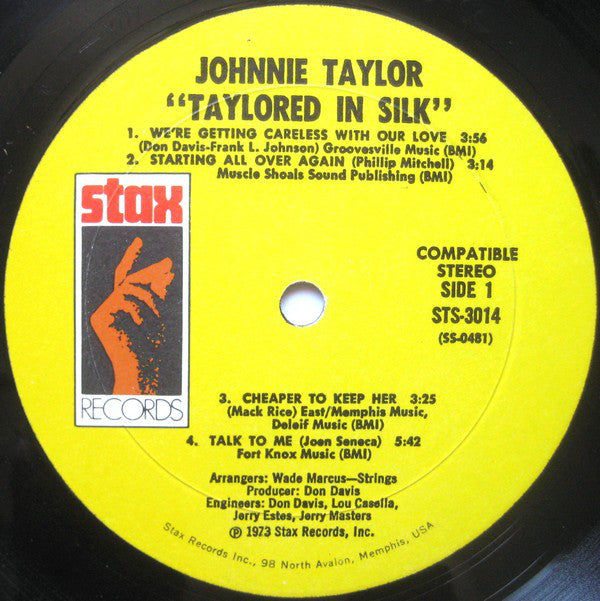 Johnnie Taylor : Taylored In Silk (LP, Album, Mon)