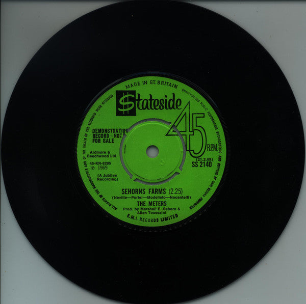 The Meters : Sophisticated Cissy / Sehorns Farms (7", Single, Promo)