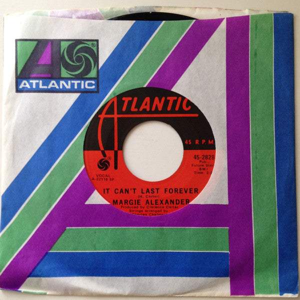 Margie Alexander : Can I Be Your Main Thing / It Can't Last Forever (7", Single, SP )