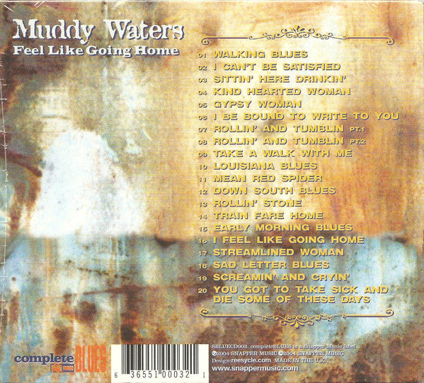 Muddy Waters : Feel Like Going Home (CD, Comp)