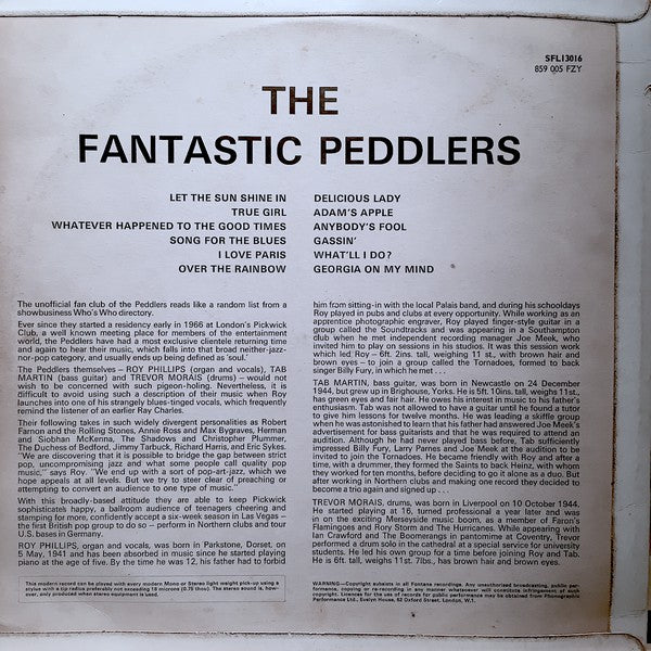 The Peddlers : The Fantastic Peddlers (LP, Comp, Fli)
