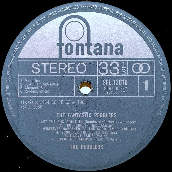 The Peddlers : The Fantastic Peddlers (LP, Comp, Fli)
