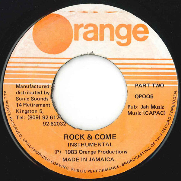 Leroy Sibbles : Rock And Come On (7", Single)