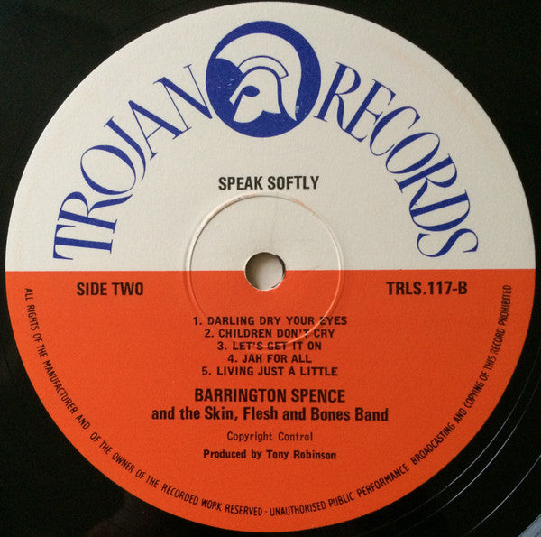 Barrington Spence : Speak Softly (LP, Album)