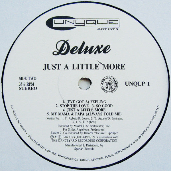 Deluxe (2) : Just A Little More (LP, Album)