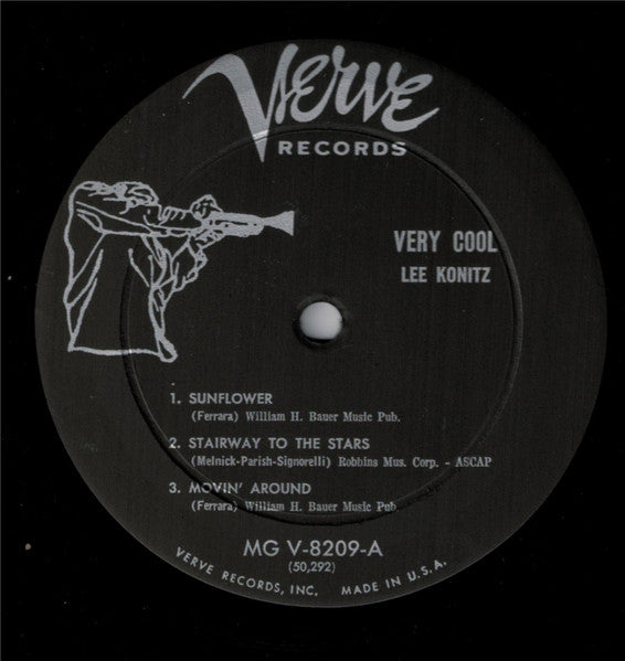 Lee Konitz : Very Cool (LP, Album, Mono)
