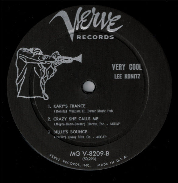 Lee Konitz : Very Cool (LP, Album, Mono)