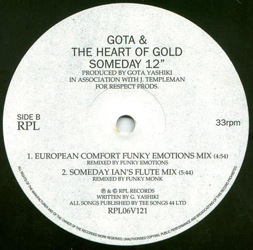 Gota & The Heart Of Gold : Someday (12")