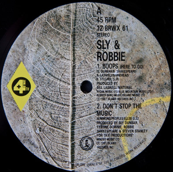 Sly & Robbie : Boops (Here To Go) Remix (12")