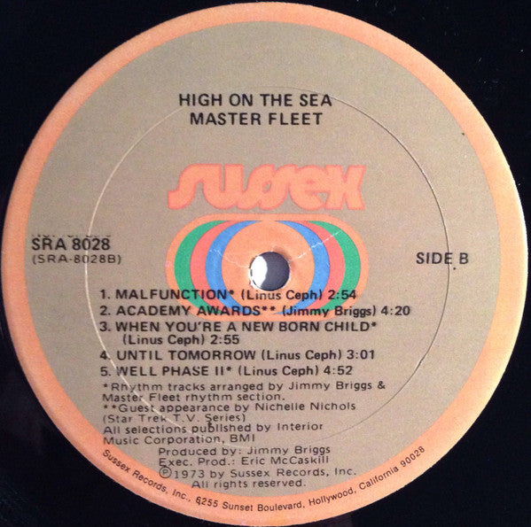 Master Fleet : High On The Sea (LP, Album)