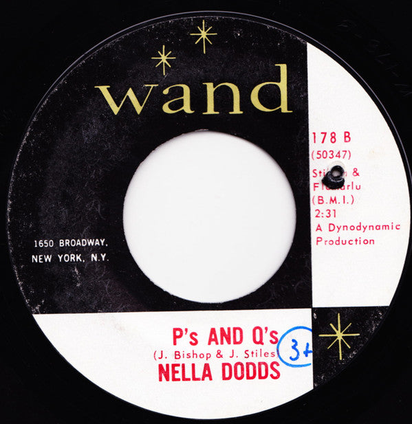 Nella Dodds : Your Love Back / P's And Q's (7", Single)
