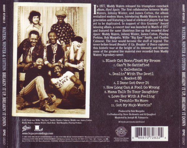 Muddy Waters, Johnny Winter & James Cotton : Breakin' It Up, Breakin' It Down (CD, Album)
