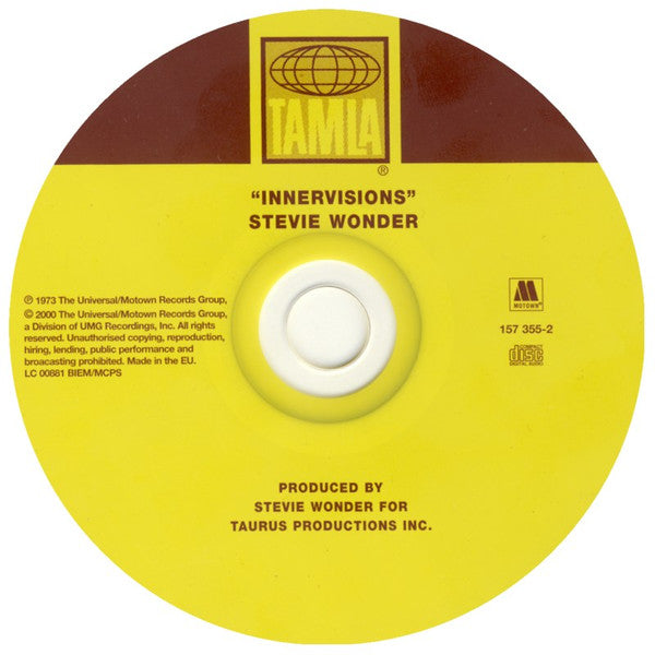 Stevie Wonder : Innervisions (CD, Album, RE, RM)