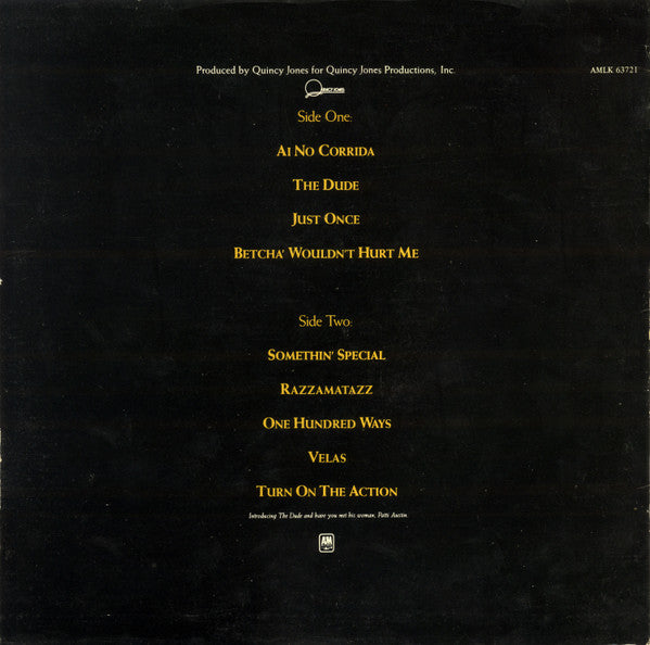 Quincy Jones : The Dude (LP, Album)