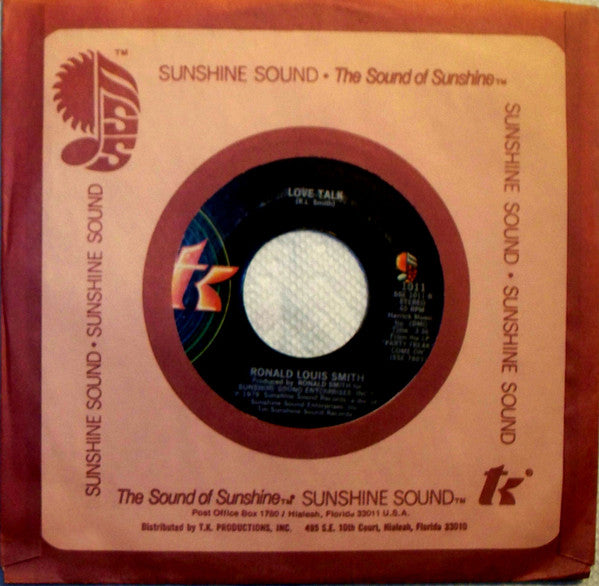 Ronald L. Smith : Come On And Do It / Love Talk (7")