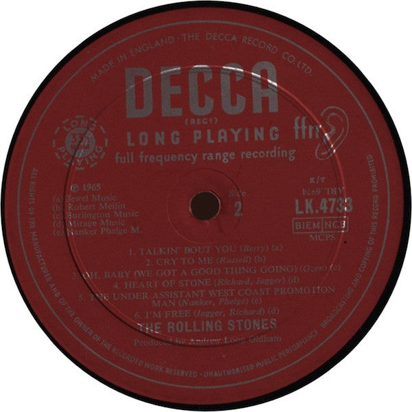 The Rolling Stones : Out Of Our Heads (LP, Album, Mono, Rob)