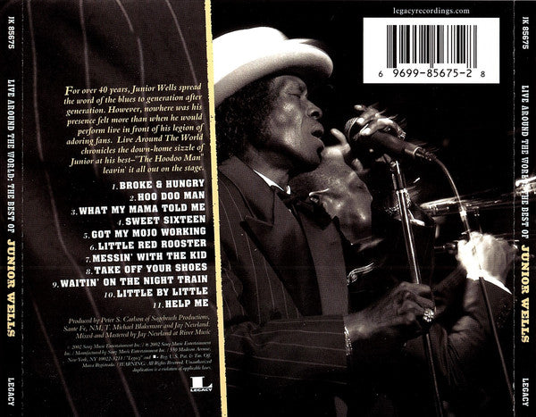 Junior Wells : Live Around The World: The Best Of (CD, Comp)