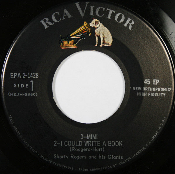 Shorty Rogers And His Giants : Shorty Rogers Plays Richard Rodgers Vol. II (7", EP)
