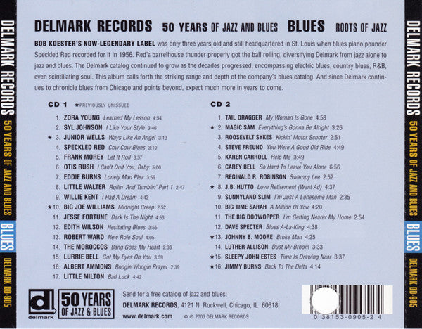 Various : Delmark Records 50 Years Of Jazz And Blues - Blues (2xCD, Comp)