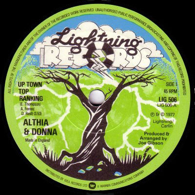 Althea & Donna / The Mighty Two : Up Town Top Ranking / Calico Suit (7", Single, Pap)
