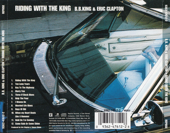 B.B. King & Eric Clapton : Riding With The King (CD, Album, WMM)
