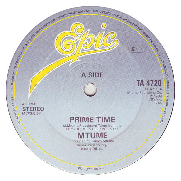 Mtume : Prime Time (12")