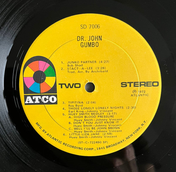 Dr. John : Dr. John's Gumbo (LP, Album, SP )