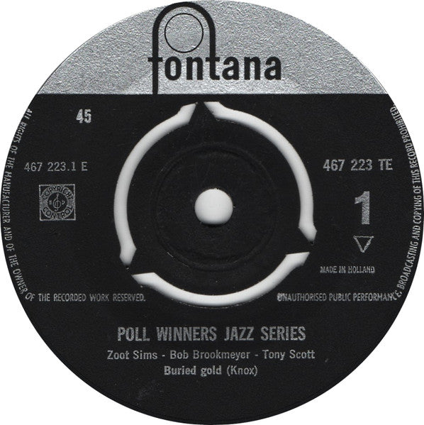 Zoot Sims, Bob Brookmeyer, Tony Scott (2) : Buried Gold (7", EP)