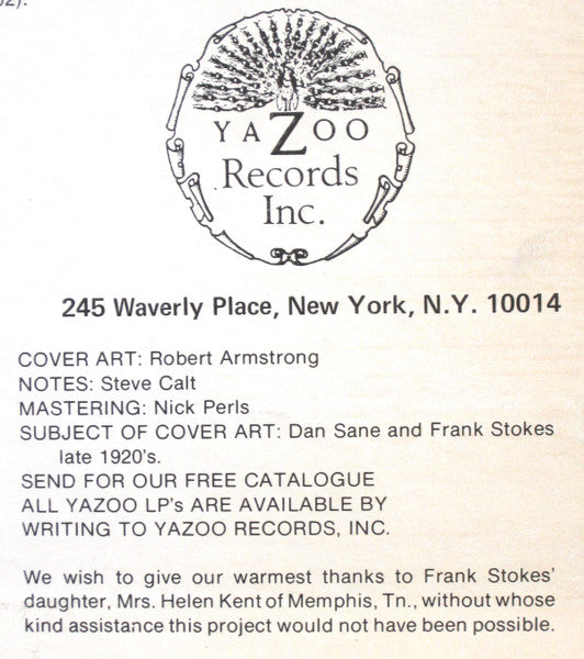 Frank Stokes : Creator Of The Memphis Blues (LP, Comp, Red)