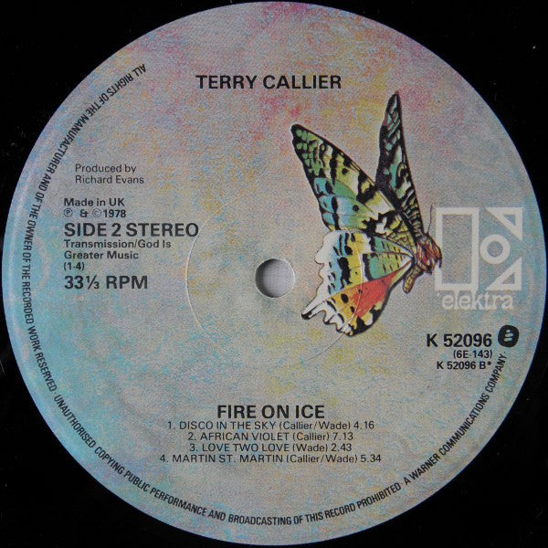 Terry Callier : Fire On Ice (LP, Album)