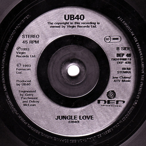 UB40 : (I Can't Help) Falling In Love With You (7", Single)