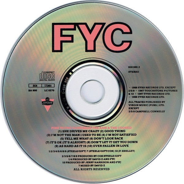 Fine Young Cannibals : The Raw & The Cooked (CD, Album)