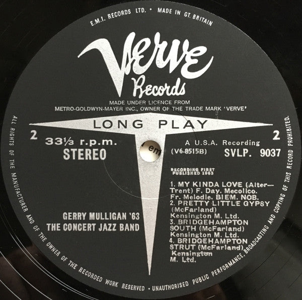 Gerry Mulligan & The Concert Jazz Band : Gerry Mulligan '63 (LP, Album)