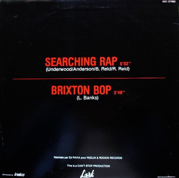 Bon Rock & The Rythem Rebellion : Searching Rap (12", Maxi)