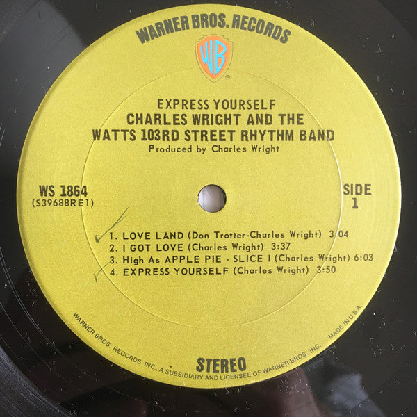 Charles Wright & The Watts 103rd St Rhythm Band : Express Yourself (LP, Album, Ter)