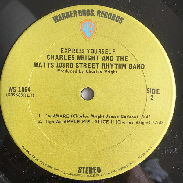 Charles Wright & The Watts 103rd St Rhythm Band : Express Yourself (LP, Album, Ter)