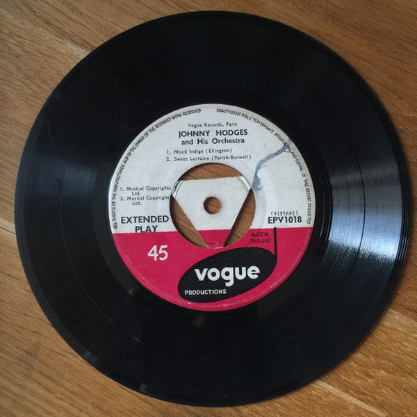 Johnny Hodges And His Orchestra : The "Rabbit" (7", EP)