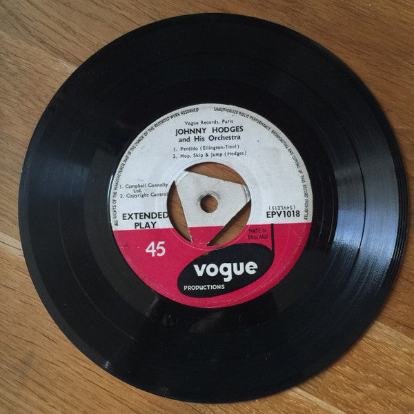 Johnny Hodges And His Orchestra : The "Rabbit" (7", EP)