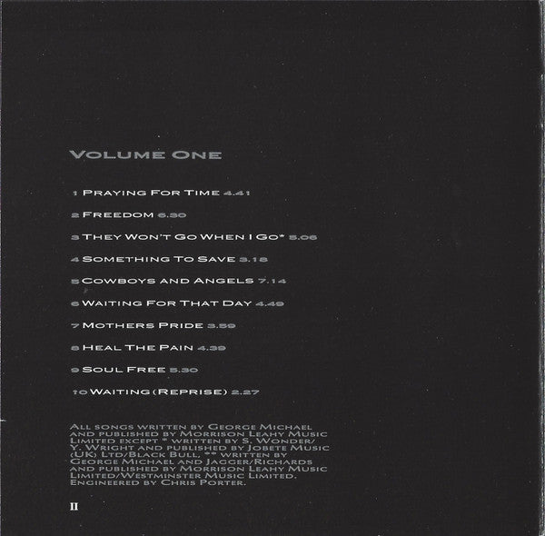 George Michael : Listen Without Prejudice Vol. 1 (CD, Album, RP)