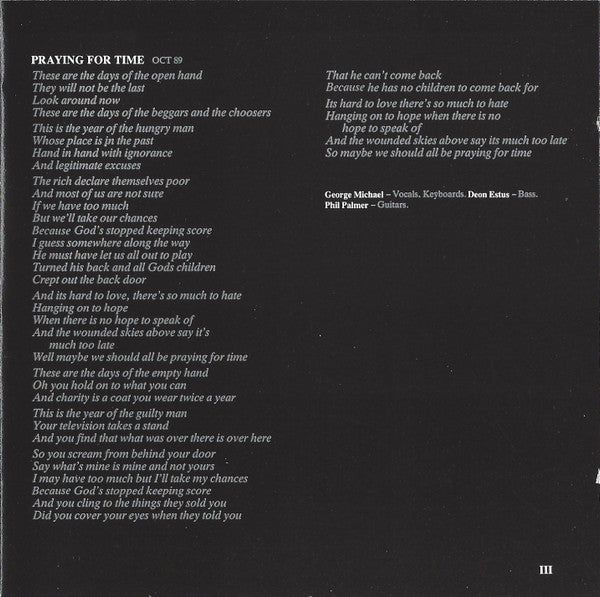 George Michael : Listen Without Prejudice Vol. 1 (CD, Album, RP)