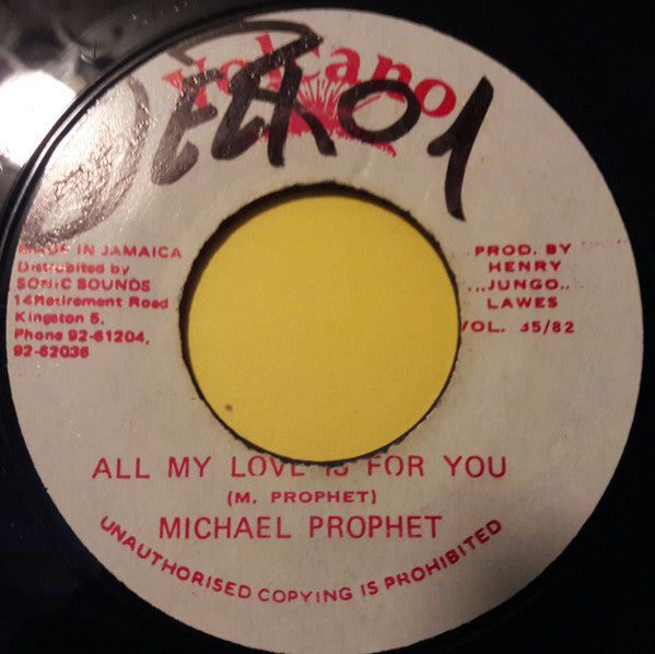 Michael Prophet : All My Love Is For You (7")